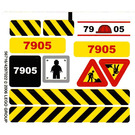 LEGO Wit Sticker Sheet for Set 7905 (56716)