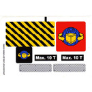 LEGO Wit Sticker Sheet for Set 7992 (59832)