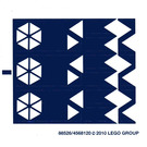 LEGO White Sticker Sheet for Set 8086 (88526)