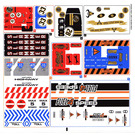 LEGO White Sticker Sheet for Set 8147 (57862)