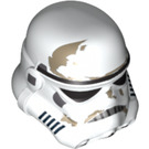 LEGO Hvit Stormtrooper Hjelm med Dirt Stains (30408 / 75010)