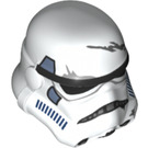 LEGO Blanco Stormtrooper Casco con Sand Azul Panels y Scratch (25675 / 30408)