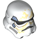 LEGO Weiß Stormtrooper Helm mit Sandtrooper Gelb Muster (17867 / 36893)