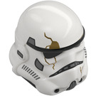 LEGO White Stormtrooper Helmet with Yellow Scar