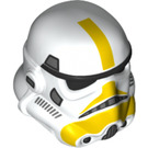 LEGO blanc Stormtrooper Casque avec Jaune Stripe (78724)