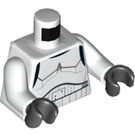 LEGO Hvit Stormtrooper med Printed Ben og Mørk asurblå Hjelm Vents (75053) Minifigur Overkropp (973 / 76382)