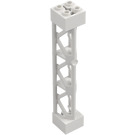 LEGO Weiß Support 2 x 2 x 10 Träger Dreieckig Vertikal (Typ 4 - 3 Pfosten, 3 Abschnitte) (4687 / 95347)