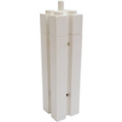 LEGO White Support 2 x 2 x 6 Column Solid with Vertical Grooves on All Sides and Peg on Top