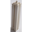 LEGO White Support 2 x 2 x 8 with Top Peg and Grooves (45695)