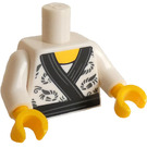 LEGO White Sushi Chef Minifig Torso (973 / 88585)