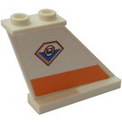 LEGO White Tail 4 x 1 x 3 with Coast guard logo (right) Sticker (2340)