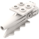LEGO Weiß Schwanz 4 x 2 x 2 mit Rakete (4746)