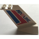 LEGO White Tail Plane with Red and Blue Stripes, Globe and "AIR LINE" (4867)