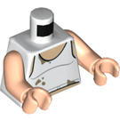 LEGO Weiß Tank oben mit Stains Minifig Torso (973 / 76382)