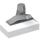 LEGO Wit Kraan 1 x 2 met Medium Stone Grijs Spout (9044)