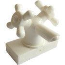 LEGO Weiß Zapfhahn 1 x 2 mit Zwei Taps (Große Griffe) (6936 / 71780)