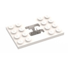 LEGO White Technic Plate 4 x 6 with 4 Position Gear Shift Gate (6543)