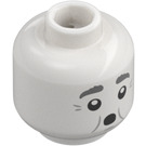 LEGO White The Fat Friar Head (Recessed Solid Stud) (3274 / 109440)