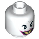 LEGO White The Joker Minifigure Head (Recessed Solid Stud) (3626 / 26362)