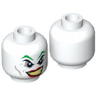 LEGO White The Joker with Dark Purple Hat Minifigure Head (Recessed Solid Stud) (3626 / 15780)