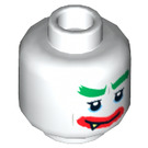 LEGO White The Joker with Minifigure Head (Recessed Solid Stud) (3626 / 30796)