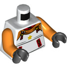 LEGO Wit Tijger Costume Boy Minifig Torso (973 / 76382)