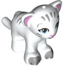 LEGO White Tiger Cub with Gray Stripes and Pink Ears (14734 / 67400)