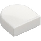 LEGO Blanco Plana 1 x 1 Mitad Oval (24246 / 35399)