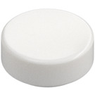 LEGO White Tile 1 x 1 Round (98138)