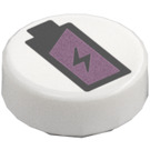 LEGO White Tile 1 x 1 Round with Battery (35380 / 105855)