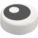 LEGO Blanc Tuile 1 x 1 Rond avec Œil (10238 / 13360)