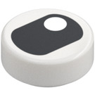 LEGO White Tile 1 x 1 Round with Eye with Top Right Pupil (29287 / 73811)