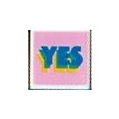 LEGO Wit Tegel 1 x 1 met "YES" met groef (3070)
