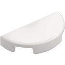 LEGO White Tile 1 x 2 with Half Circle (1748)