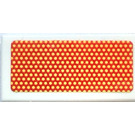 LEGO White Tile 1 x 2 with reflector pattern Sticker with Groove (3069)