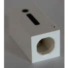 LEGO White Tile 1 x 2 x 5/6 with Stud Hole in End with Black ' i ' Pattern (lower case)
