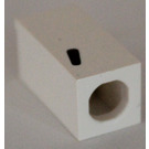 LEGO White Tile 1 x 2 x 5/6 with Stud Hole in End with Black ' , ' Pattern (comma)