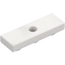 LEGO White Tile 1 x 3 Inverted with Hole (35459)