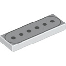 LEGO blanc Tuile 1 x 3 avec Electric Guitar Single-Coil Pickup (63864 / 80154)