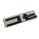 LEGO White Tile 1 x 4 with 'CHOPARD'  (Model Right) Sticker (2431)