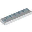 LEGO White Tile 1 x 4 with Ruler Marks (2431 / 106004)