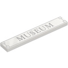 LEGO White Tile 1 x 6 with 'MUSEUM' (6636 / 106963)