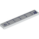 LEGO White Tile 1 x 6 with Ruler (6636 / 99946)