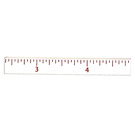 LEGO White Tile 1 x 8 with Inch Ruler 3-4 (4162)