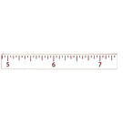 LEGO White Tile 1 x 8 with Inch Ruler 4-8-7,5 (4162)