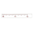 LEGO White Tile 1 x 8 with Inch Ruler 9,9-12 (4162)