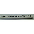 레고 하얀색 타일 1 x 8 ~와 함께 'LEGO House Grand Opening' Print (4162)