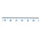 LEGO White Tile 1 x 8 with Ruler cm 18.6 - 25 (4162)