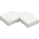 LEGO White Tile 2 x 2 Corner with Cutouts (27263)