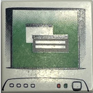LEGO blanc Tuile 2 x 2 avec Computer Screen avec Empty Power Switch avec rainure (3068)